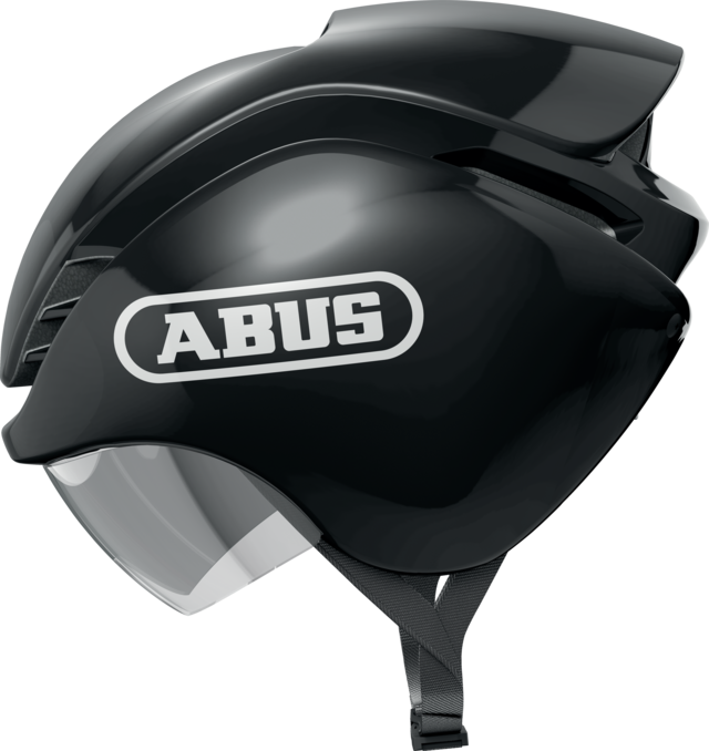 ABUS Gamechanger Tri Cycling Helmet Shiny Black / Medium