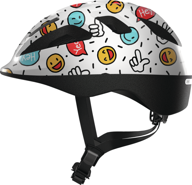 ABUS Smooty 2.0 Cycling Helmet White Smiley / Small