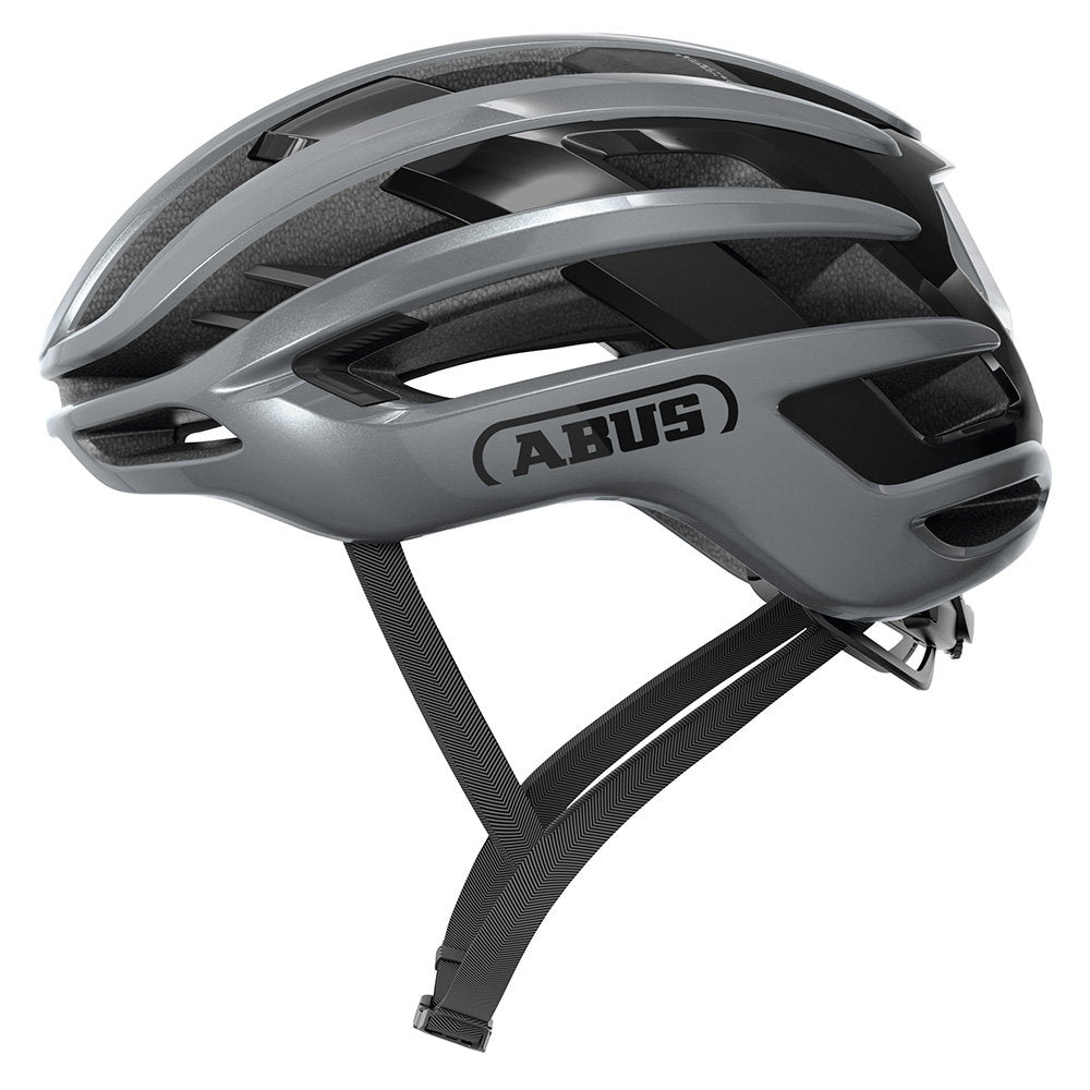 ABUS Airbreaker 2.0 Cycling Helmet Graphite Silver / Large