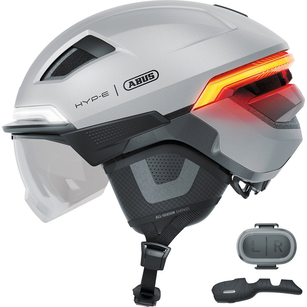 ABUS Hyp-E Bl.Ace Cycling Helmet Gleam Silver / Medium