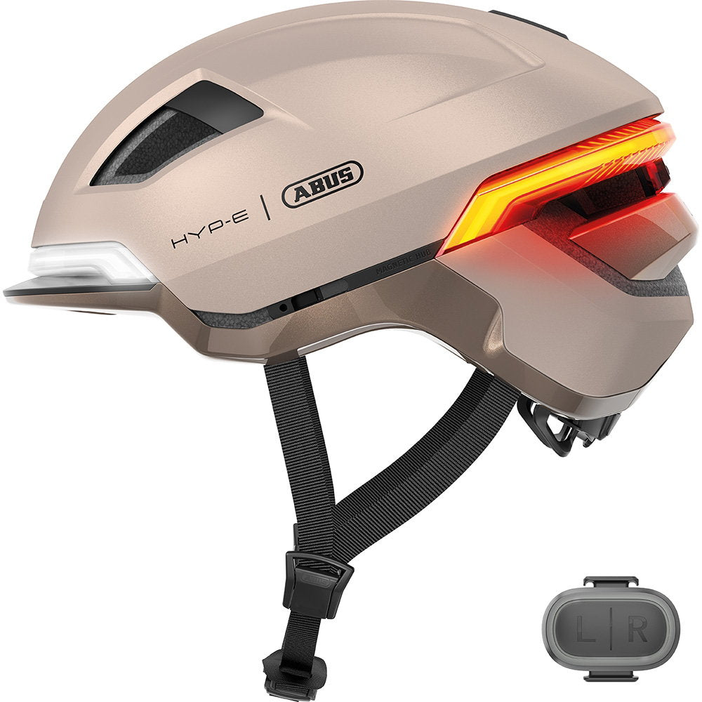 ABUS Hyp-E Cycling Helmet Champagne Gold / Small