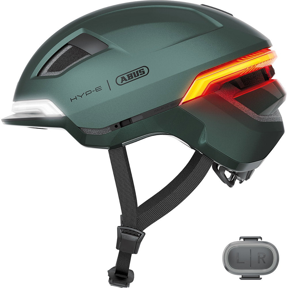 ABUS Hyp-E Cycling Helmet Jungle Green / Large