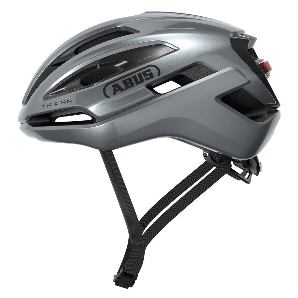 ABUS Taipan LED Cycling Helmet Graphite Silver / Large