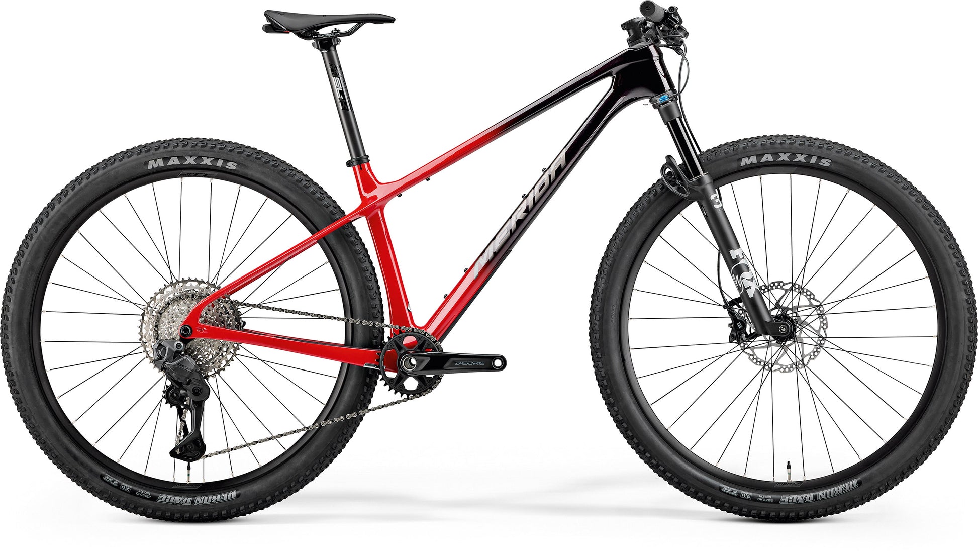 Merida Big Nine 7000 - Black/Red  (Warm Slate Grey) - MY26