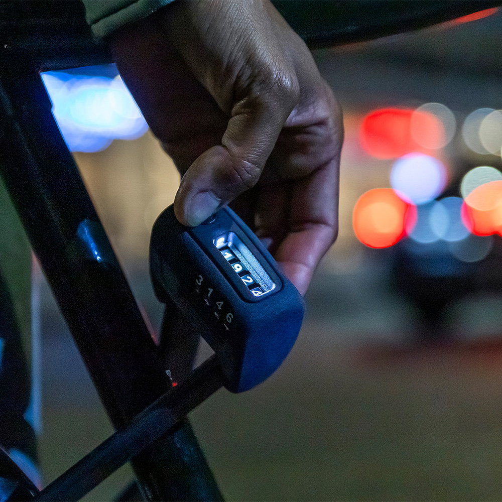 ABUS - Foldable Bordo - 6000C/90 LED BK SH BORDO Combo