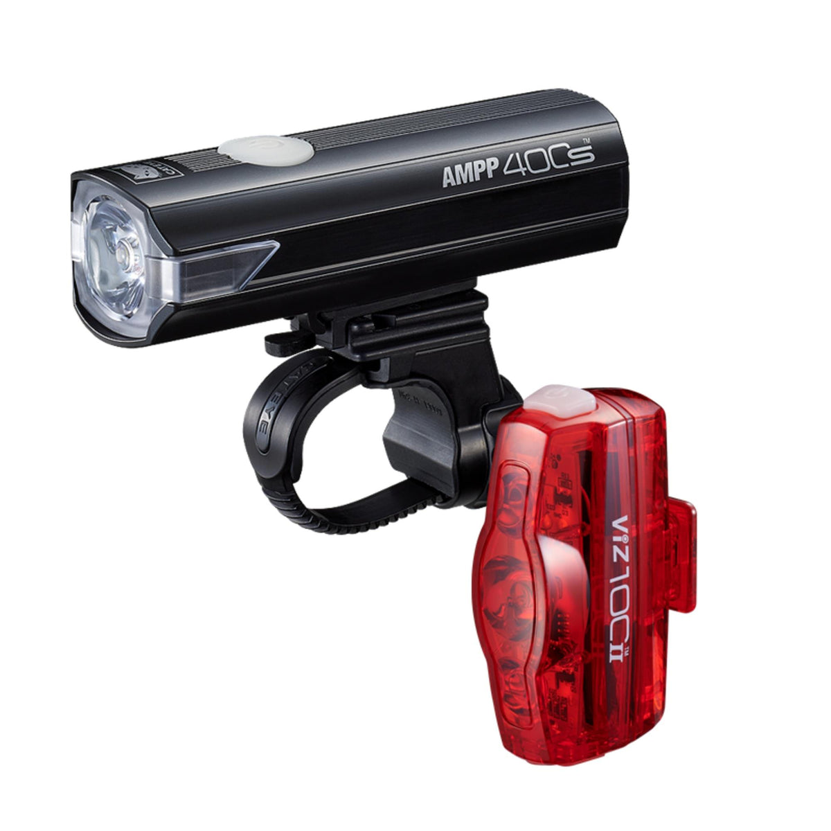 Cateye AMPP 400S II/Viz100 II Bike Light Set USB-C