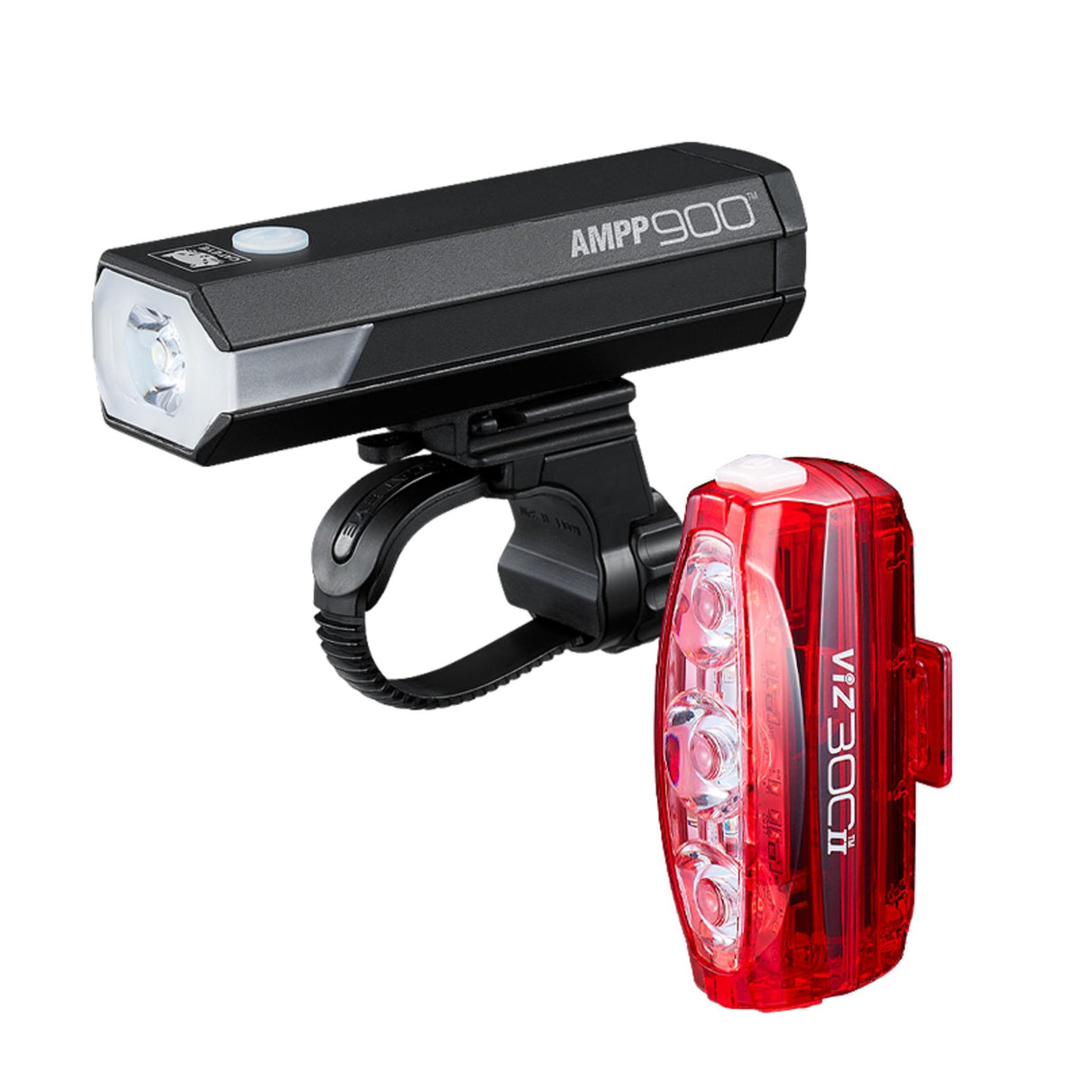 Cateye AMPP 900/Viz300 II Bike Light Set USB-C