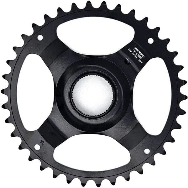 Shimano STEPS CR-ET600 9/10/11 spd single chainring 38T w/o chain guard, chain line 50mm, blk
