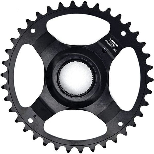 Shimano STEPS CR-ET600 9/10/11 spd single chainring 38T w/o chain guard, chain line 50mm, blk