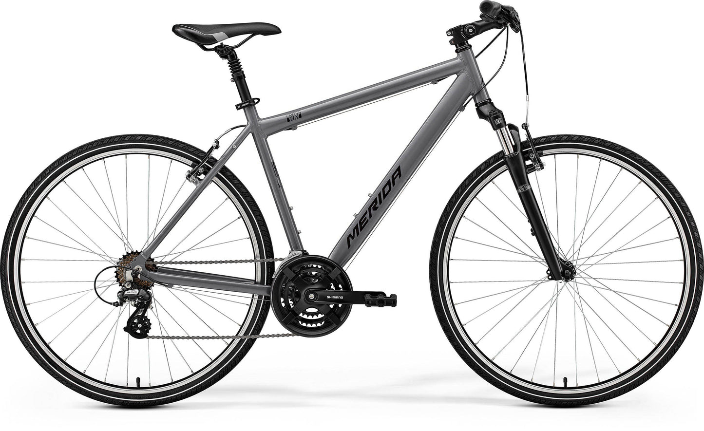 Merida Crossway 10-V - Silk Warm Slate Grey (Black) - MY26