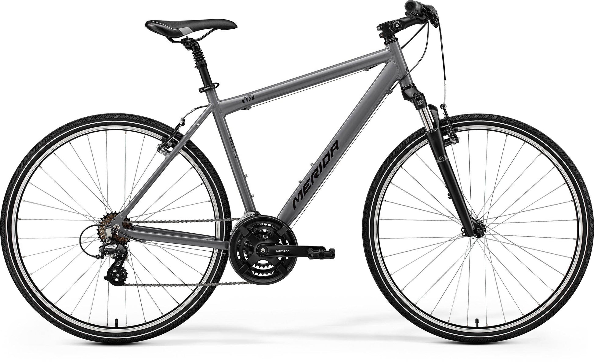 Merida Crossway 10-V - Silk Warm Slate Grey (Black) - MY26