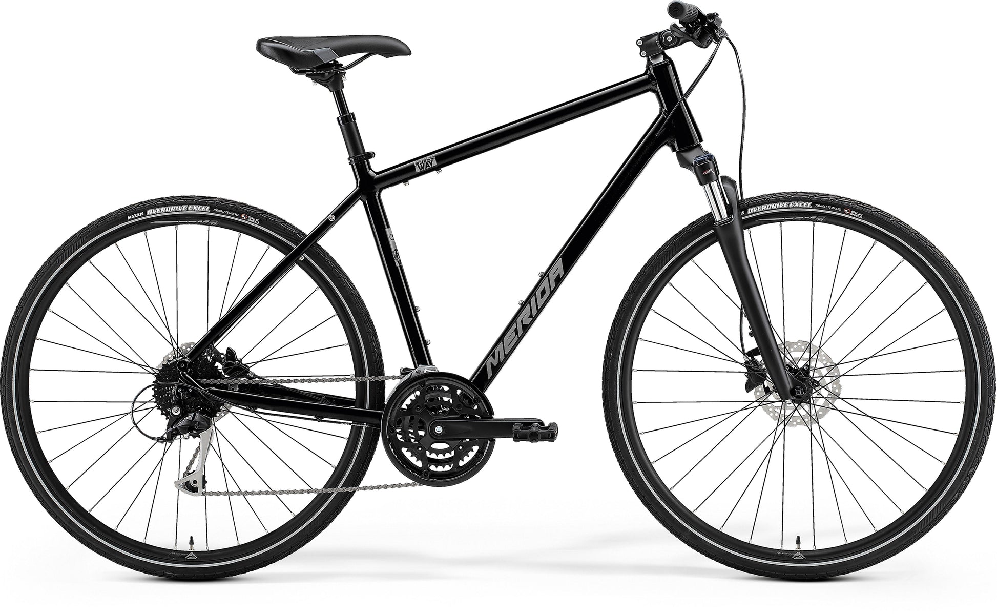 Merida Crossway 100 - Black/Silver - MY23