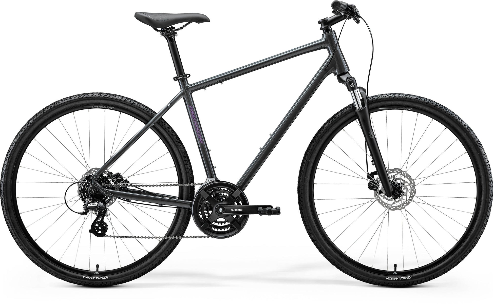 Merida Crossway 10 - Glossy Cool Grey (Purple) - MY26