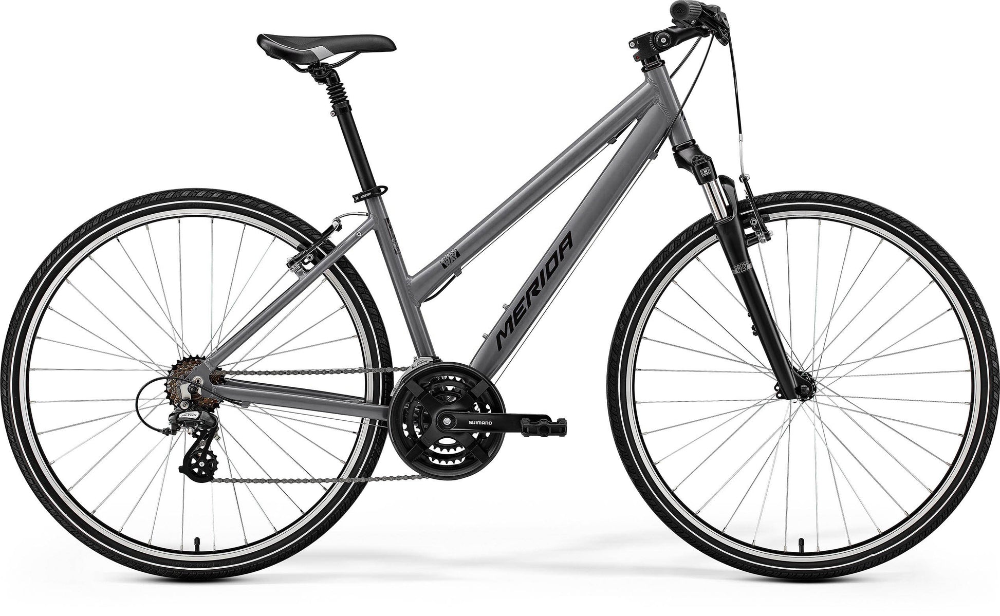 Merida Crossway 10-V Women's - Silk Warm Slate Grey (Black) - MY26