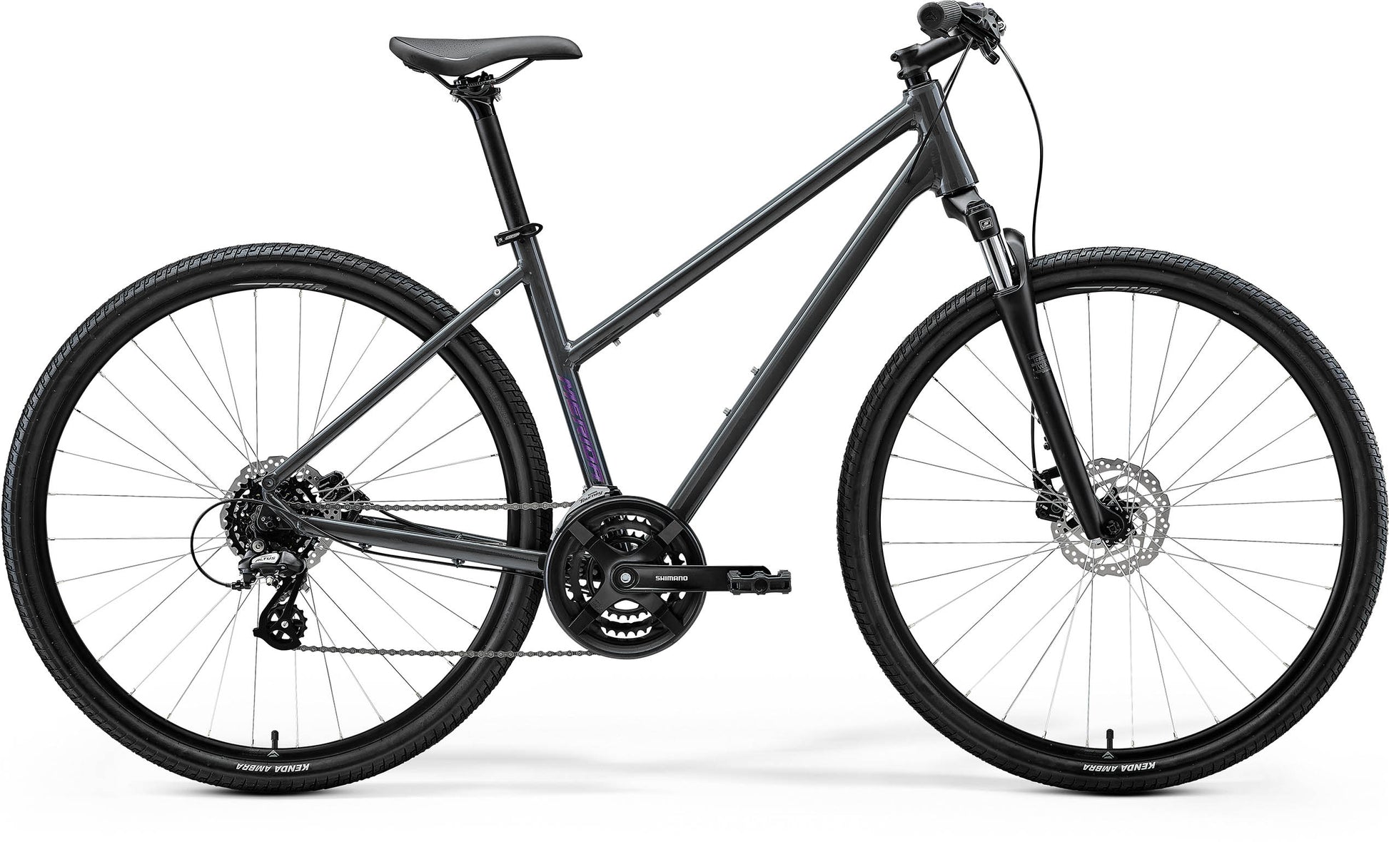 Merida Crossway 10 Women's - Glossy Cool Grey (Purple) - MY26