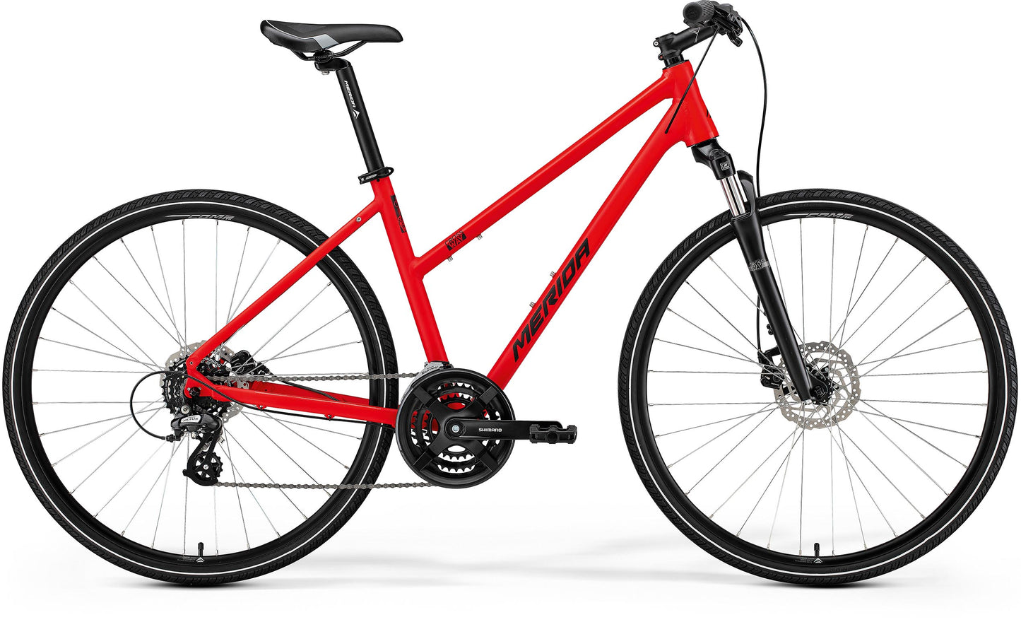 Merida Crossway 10 Women's - Red/Black - MY25