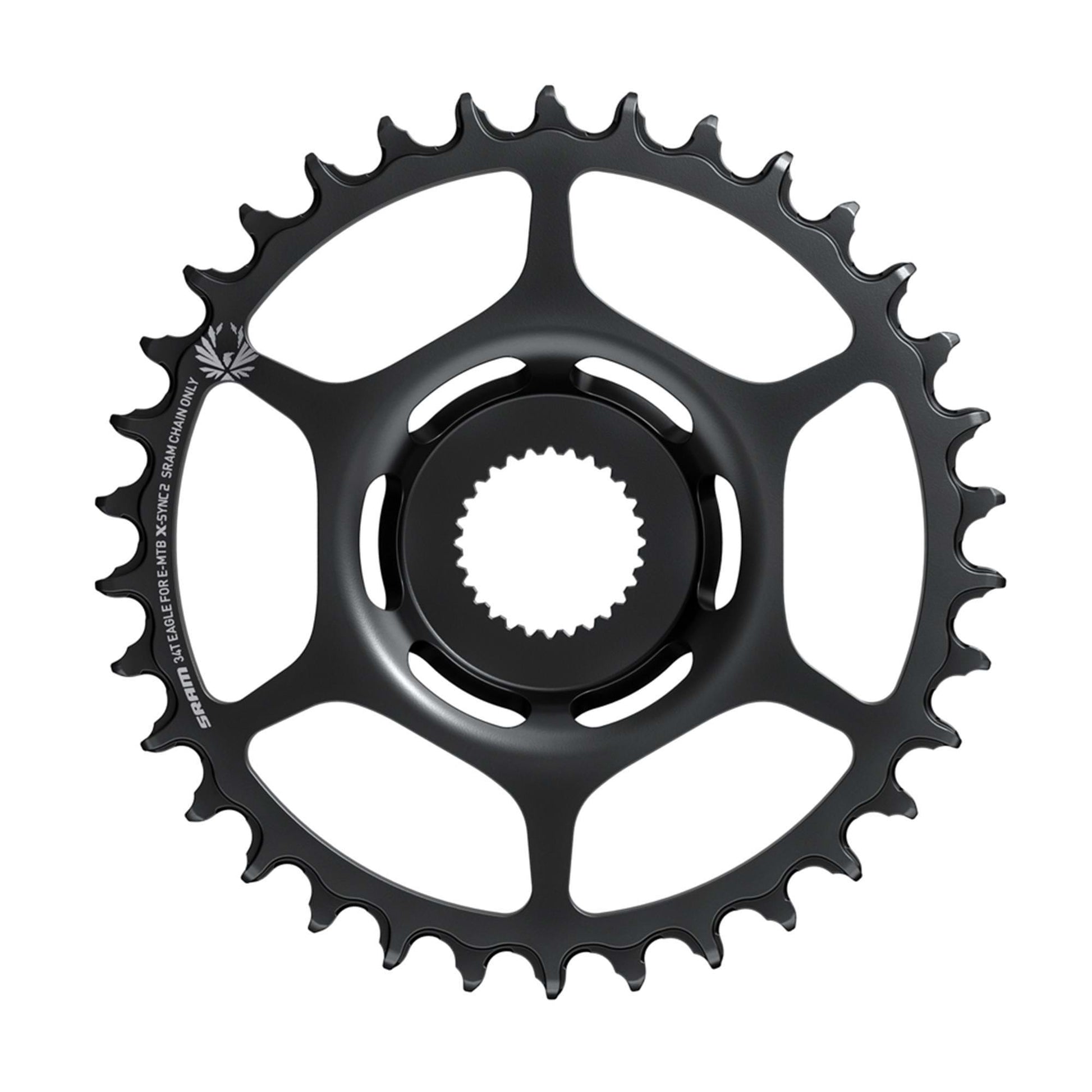 SRAM Chain Ring X-SYNC 2 Eagle Bosch Direct Mount: BLACK — view 2
