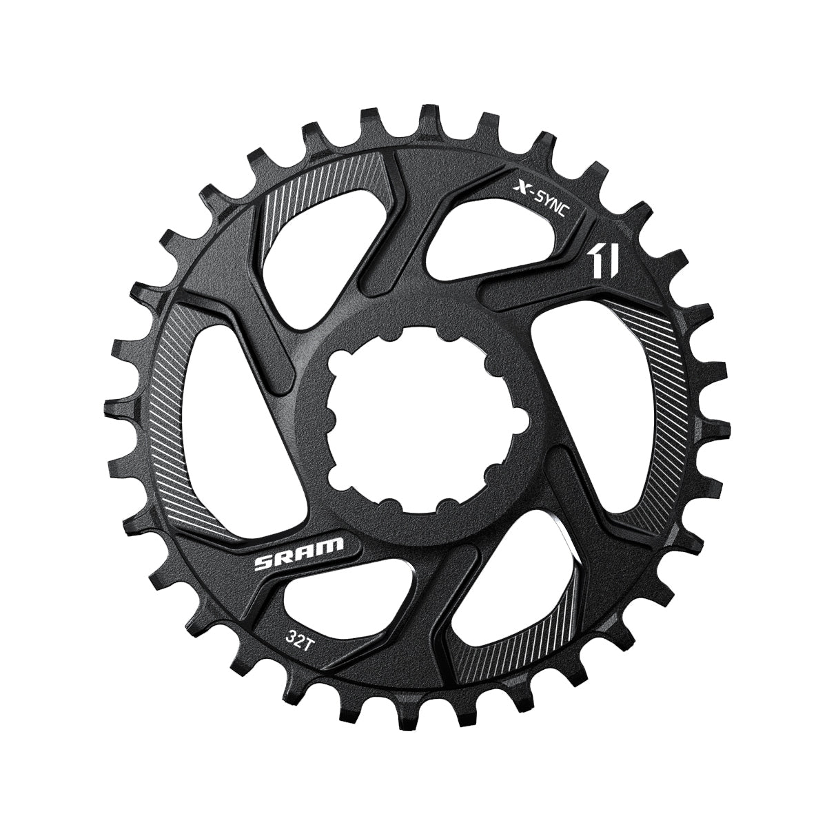 SRAM Chain Ring X-Sync 1x11 26T Direct Mount 6 Degree Offset: BLACK