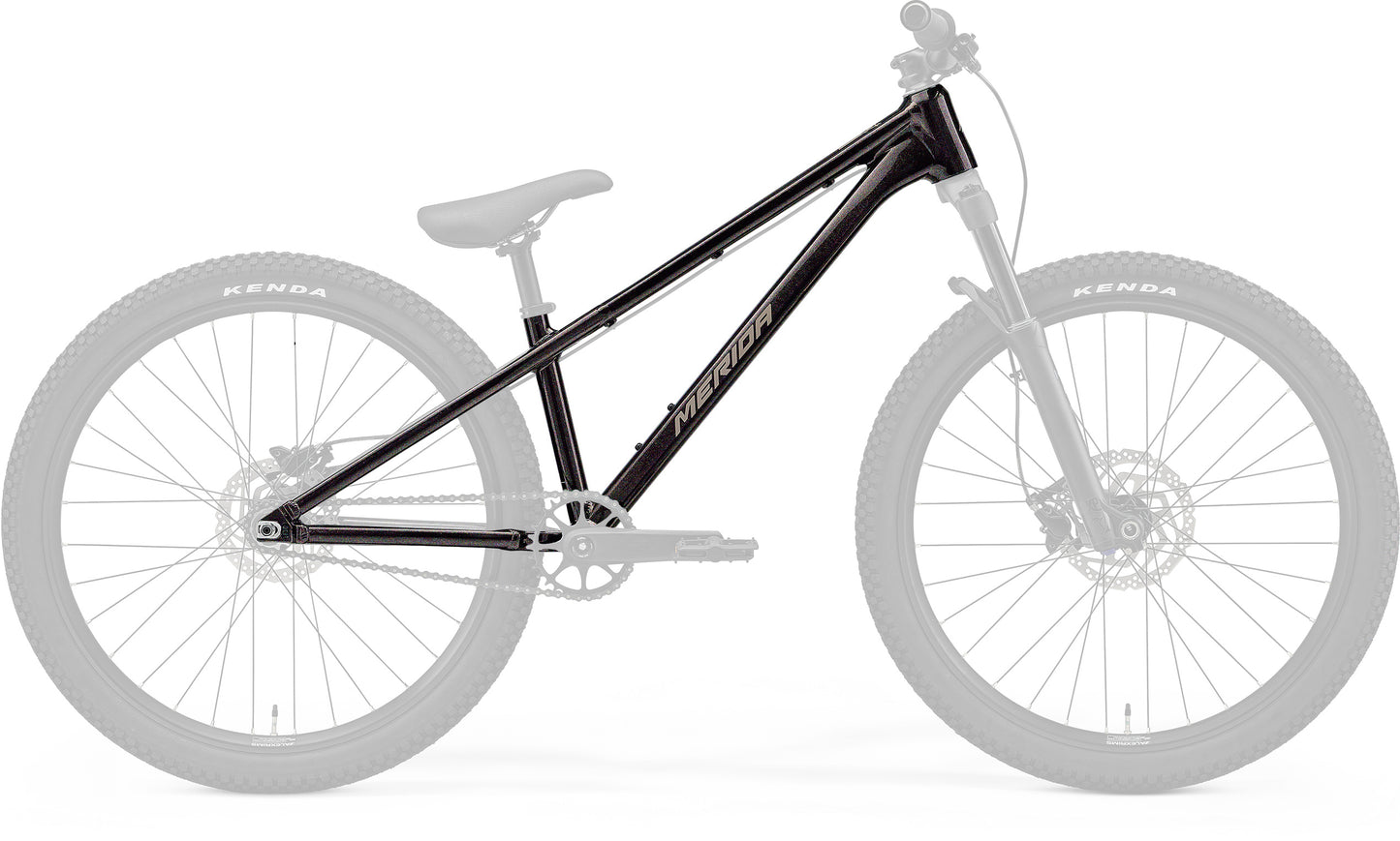 Merida Dirt 700 Frame - Metallic Black (Smoked Silver) - MY27