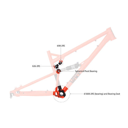 DMR - Bearing 698 - 8 x 19 x 6