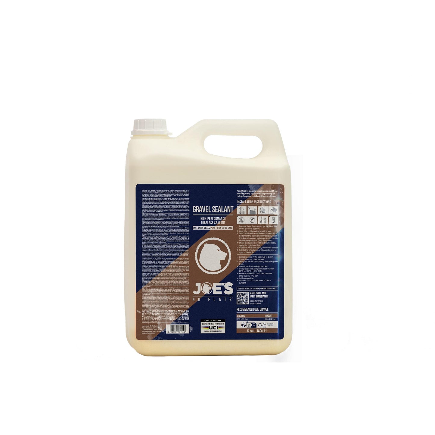 Joe's No Flats Gravel Sealant 5 Litre Jerry Can: