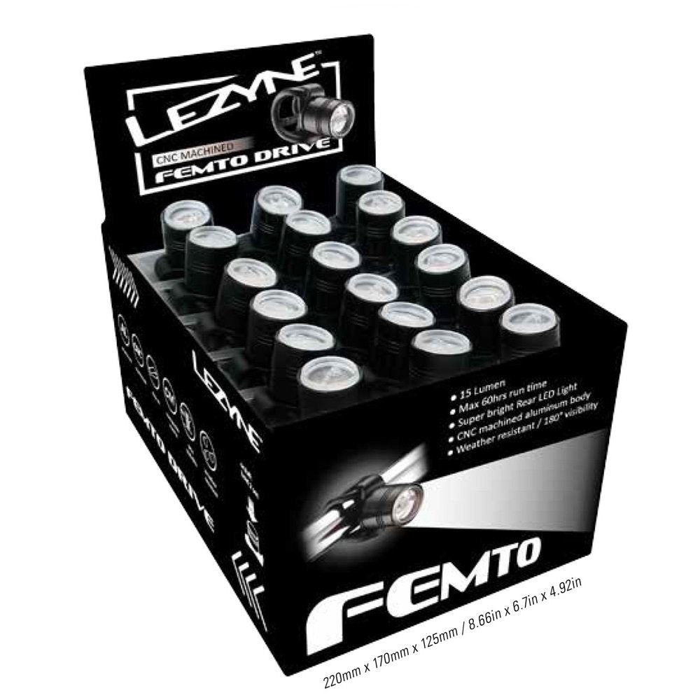 Lezyne - Femto Counter Top Box - 36Pcs - Front