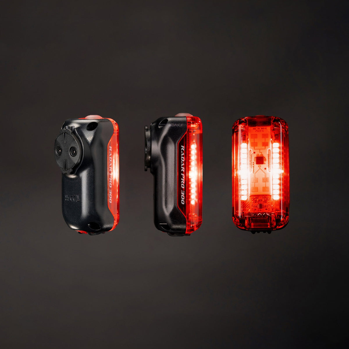 Lezyne Radar Pro 300 LED Rear Light - Black