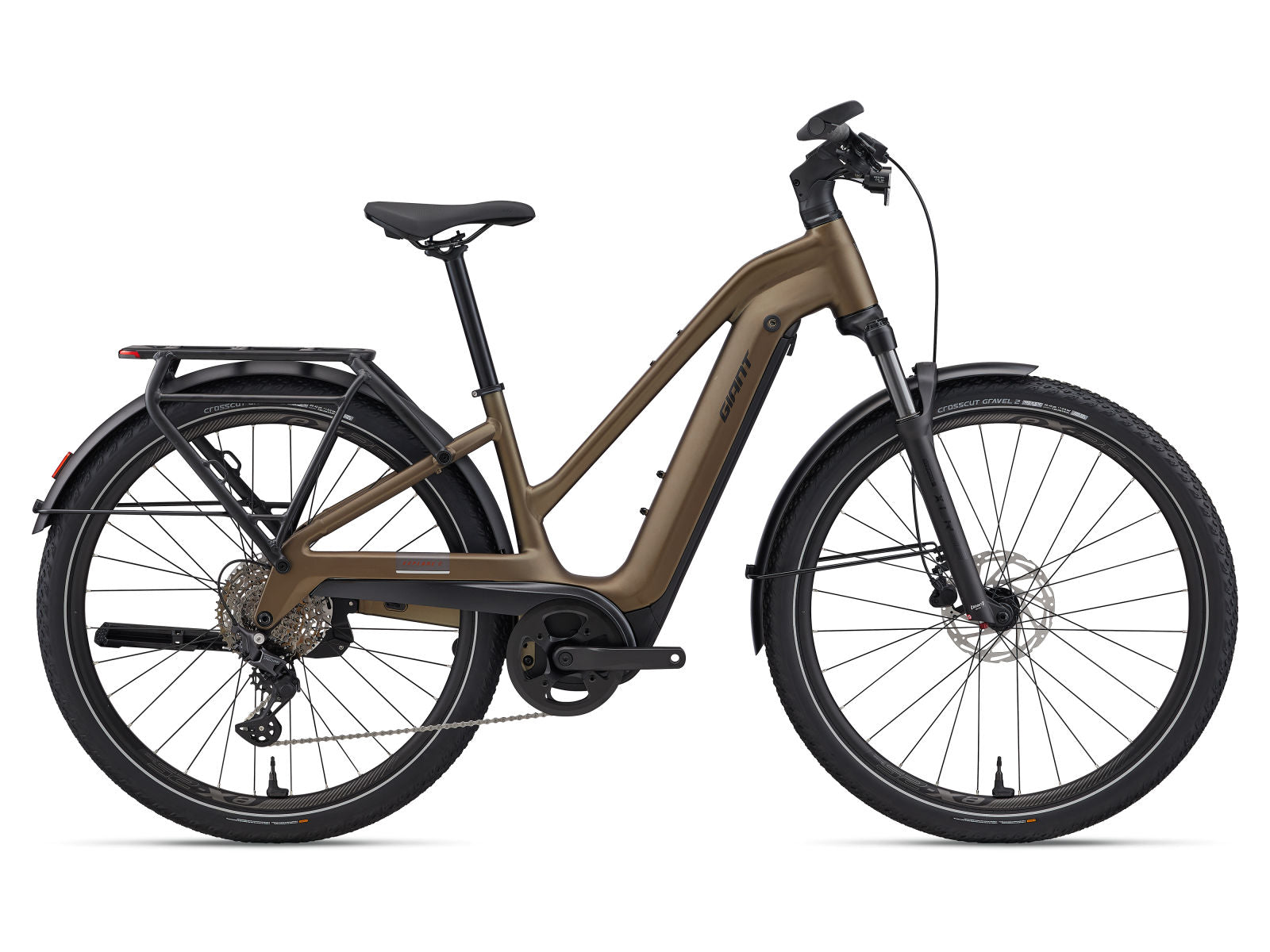 Giant Explore E+ 3 Stagger Hybrid Electric Bike 2026 Large - Pyrite Brown