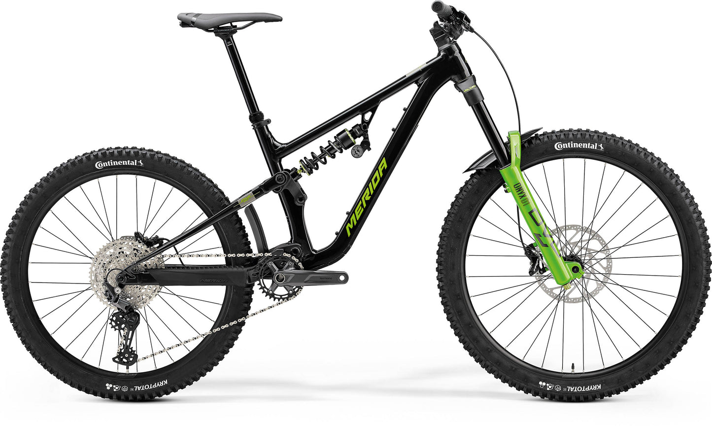 Merida One-Sixty FR 600 - Black/Grey/Green - MY24