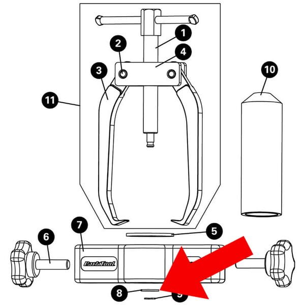 Park Tool 132S - No 8 Washer From CBP-3