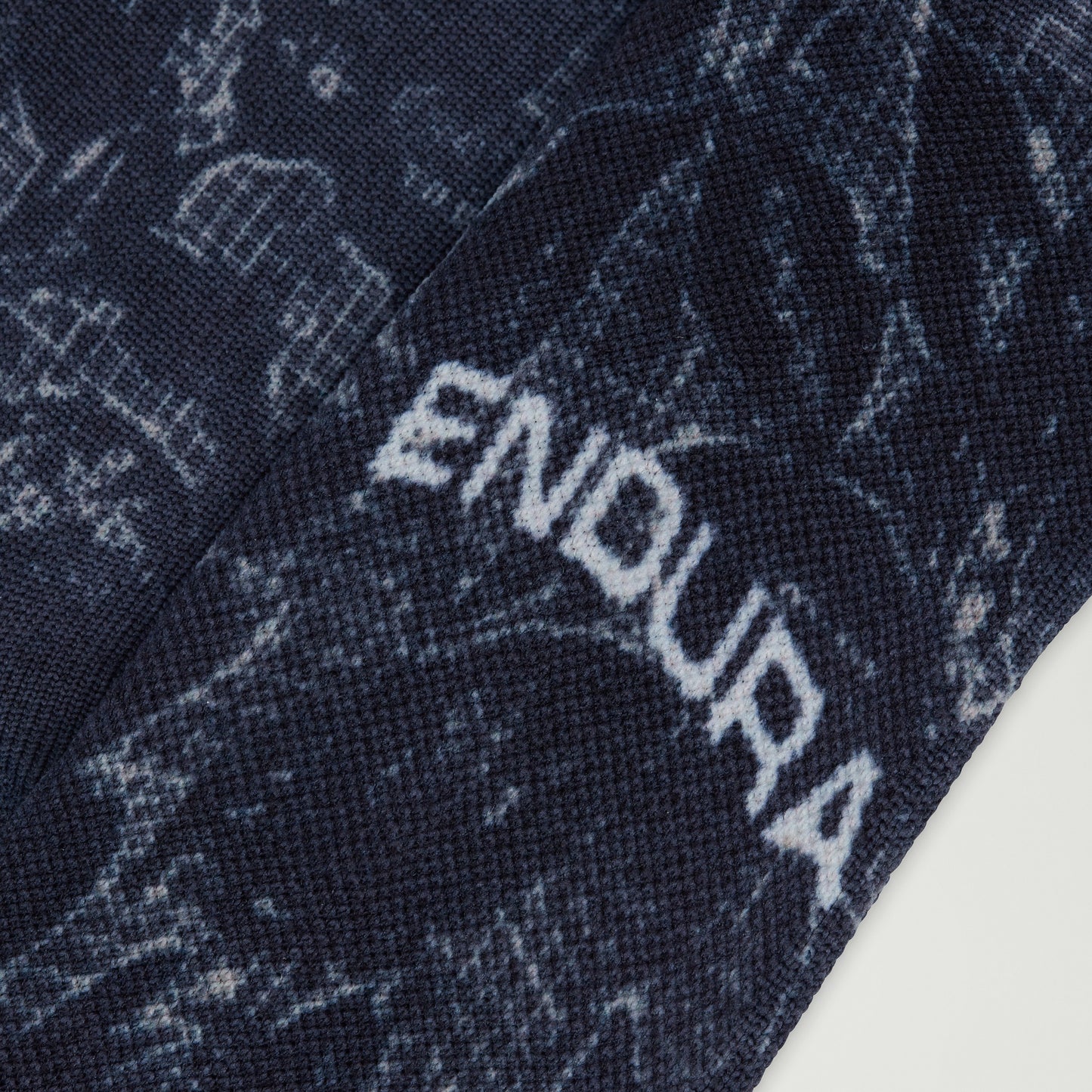 Endura GRID FLORAL LTD PRINT SOCK BLK/BLK - Black