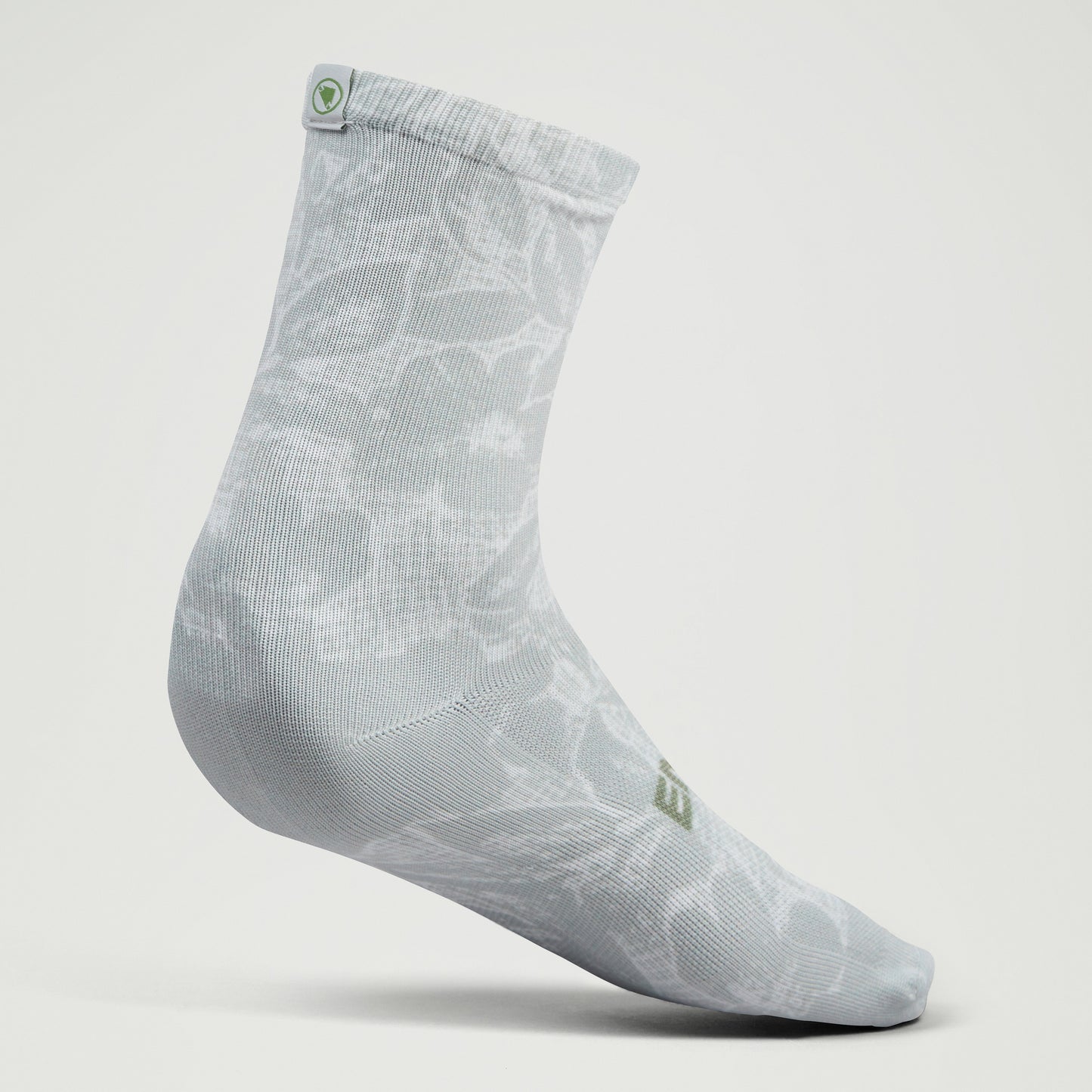 Endura GRID FLORAL LTD PRINT SOCK GRY/GRY - Grey