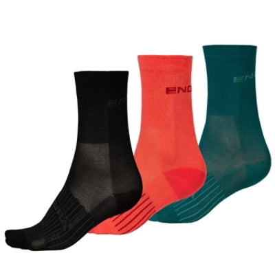 Endura Women's Coolmax Race Sock (Triple Pack) - Black