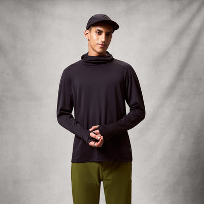 Endura MEN'S ALLTRACK ROUT SCUBA HOODIE FLEECE - Black