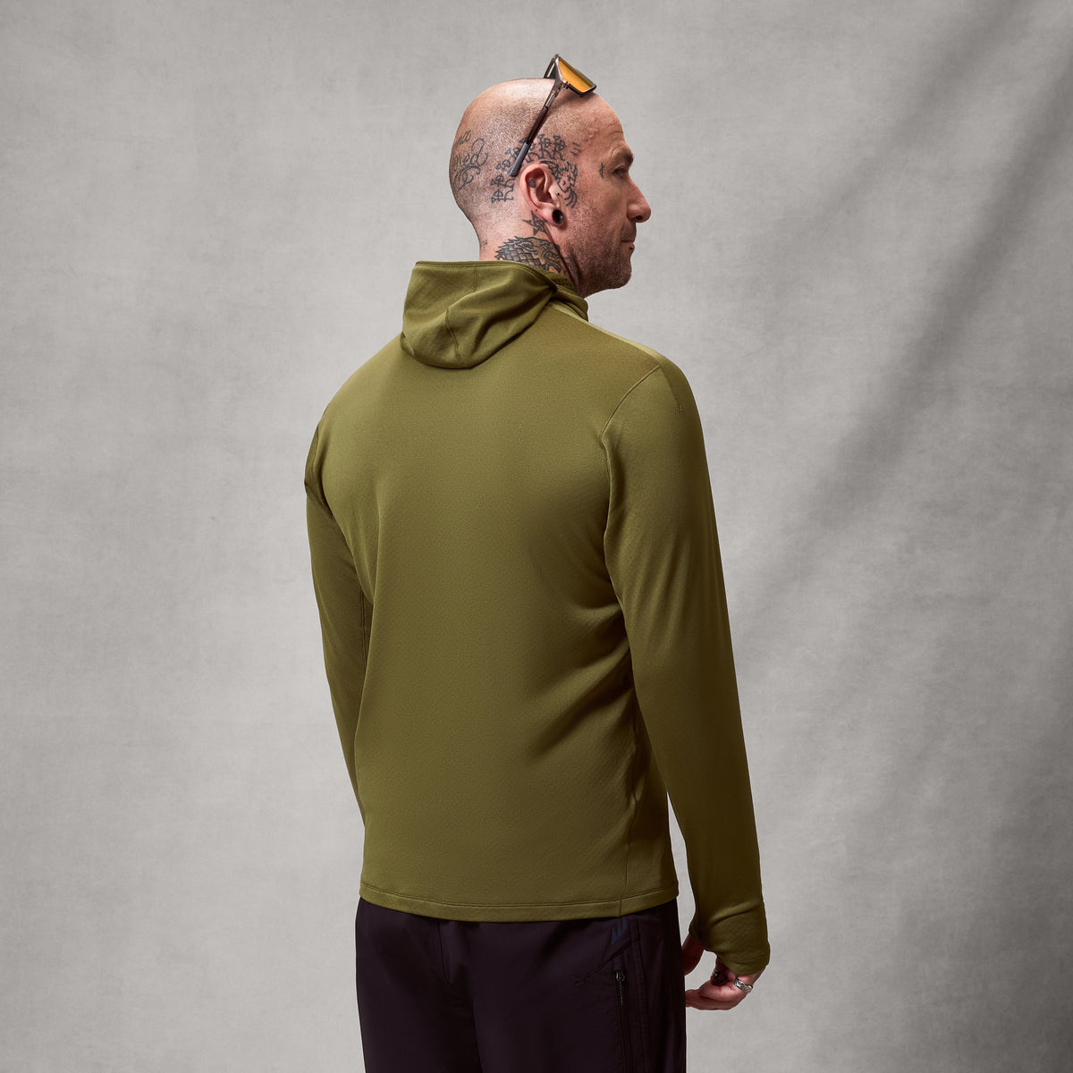 Endura MEN'S ALLTRACK ROUT SCUBA HOODIE FLEECE - Green