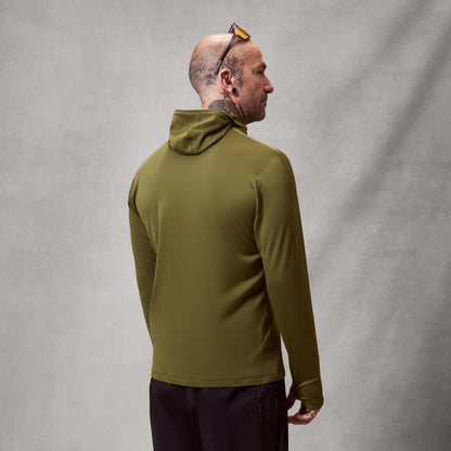Endura MEN'S ALLTRACK ROUT SCUBA HOODIE FLEECE - Green