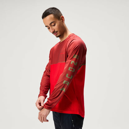Endura CORE PRINTED L/S TEE RED/RED