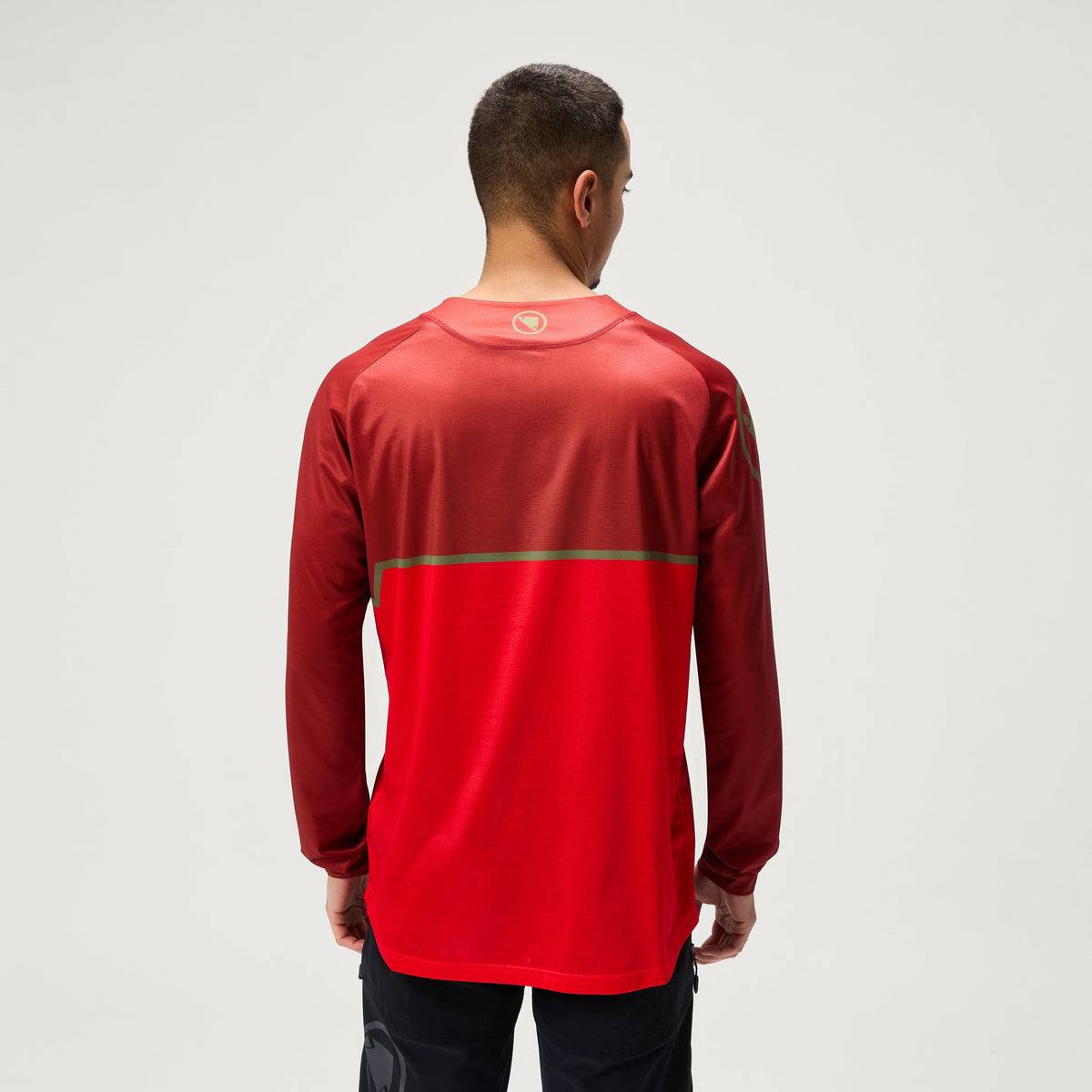 Endura CORE PRINTED L/S TEE RED/RED