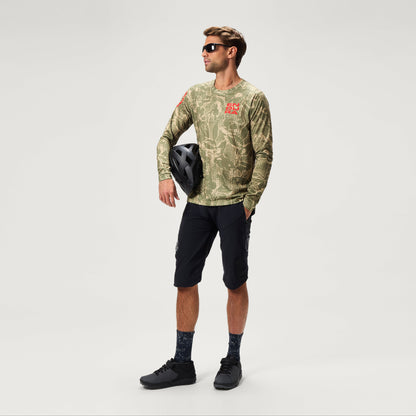 Endura GRID FLORAL LTD PRINTED L/S TEE GRN/GRN - Green