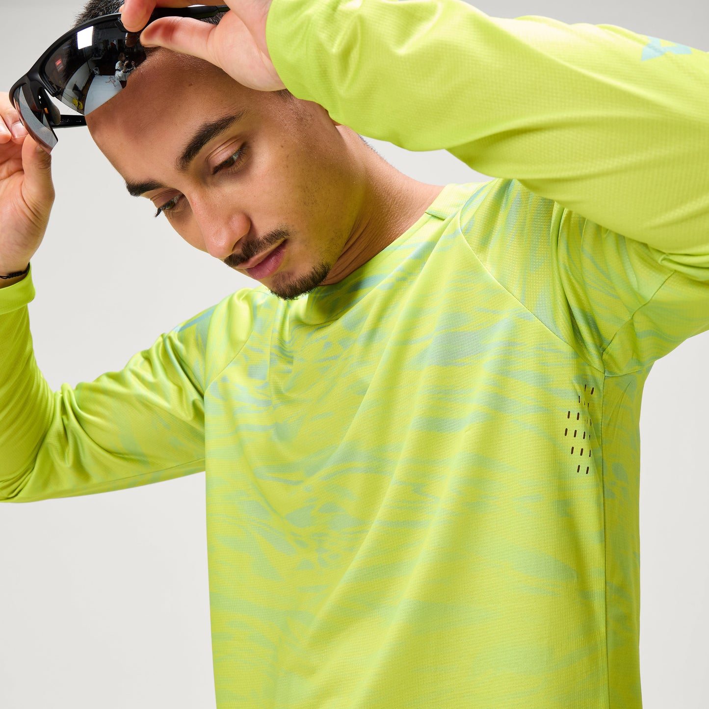 Endura MARBLE LTD PRINTED L/S TEE GRN/GRN - Green
