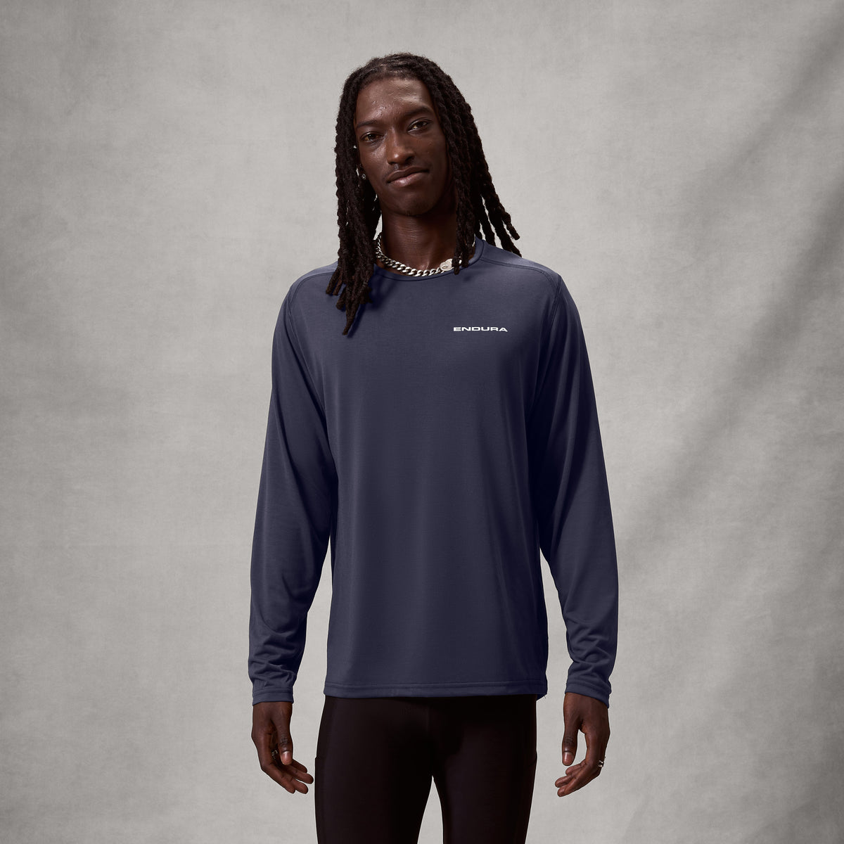 Endura MEN'S LOOP LONG SLEEVE TECH TEE - Grey