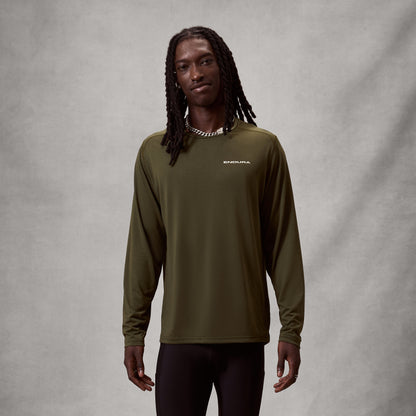 Endura MEN'S LOOP LONG SLEEVE TECH TEE - Green
