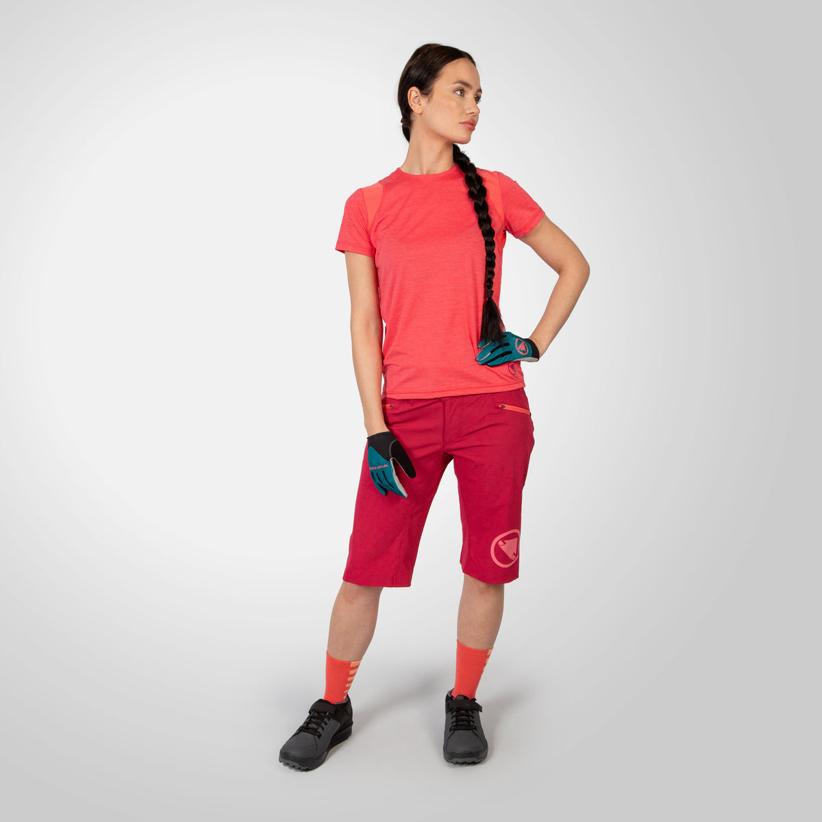 Endura Women's SingleTrack S/S Jersey - Pink