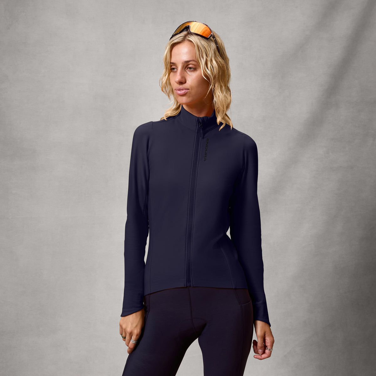 Endura WOMEN'S LOOP RIDE LONG SLEEVE JERSEY - Blue