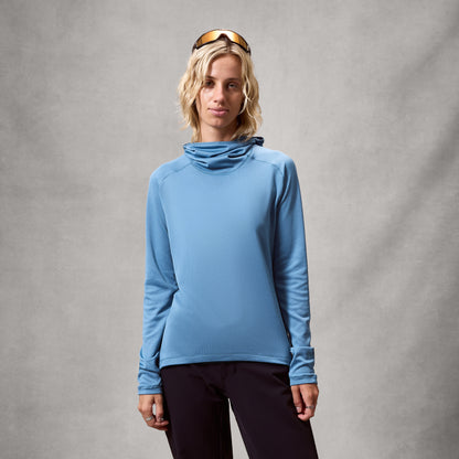 Endura WOMEN'S ALLTRACK ROUT SCUBA HOODIE FLEECE - Blue
