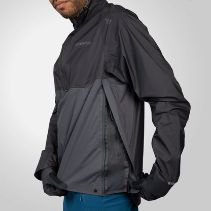 Endura MT500 Lite Pullover Waterproof Jacket - Black