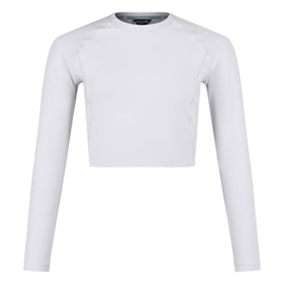 Endura WOMEN'S SULTRAC L/S CROP TEE LTPUR/DKWHT - Purple