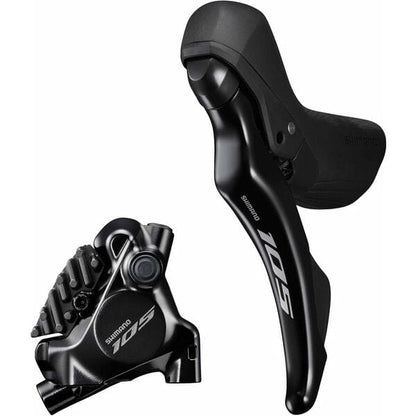 Shimano 105 ST-R7120 105 hydraulic disc STI set, flat mount calliper, black