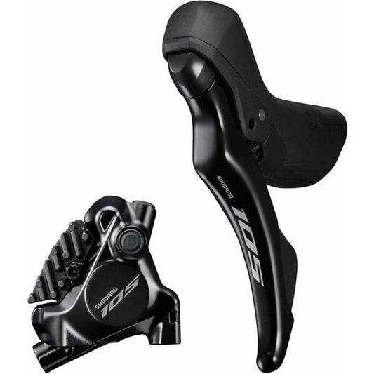 Shimano 105 ST-R7120 105 hydraulic disc STI set, flat mount calliper, left rear