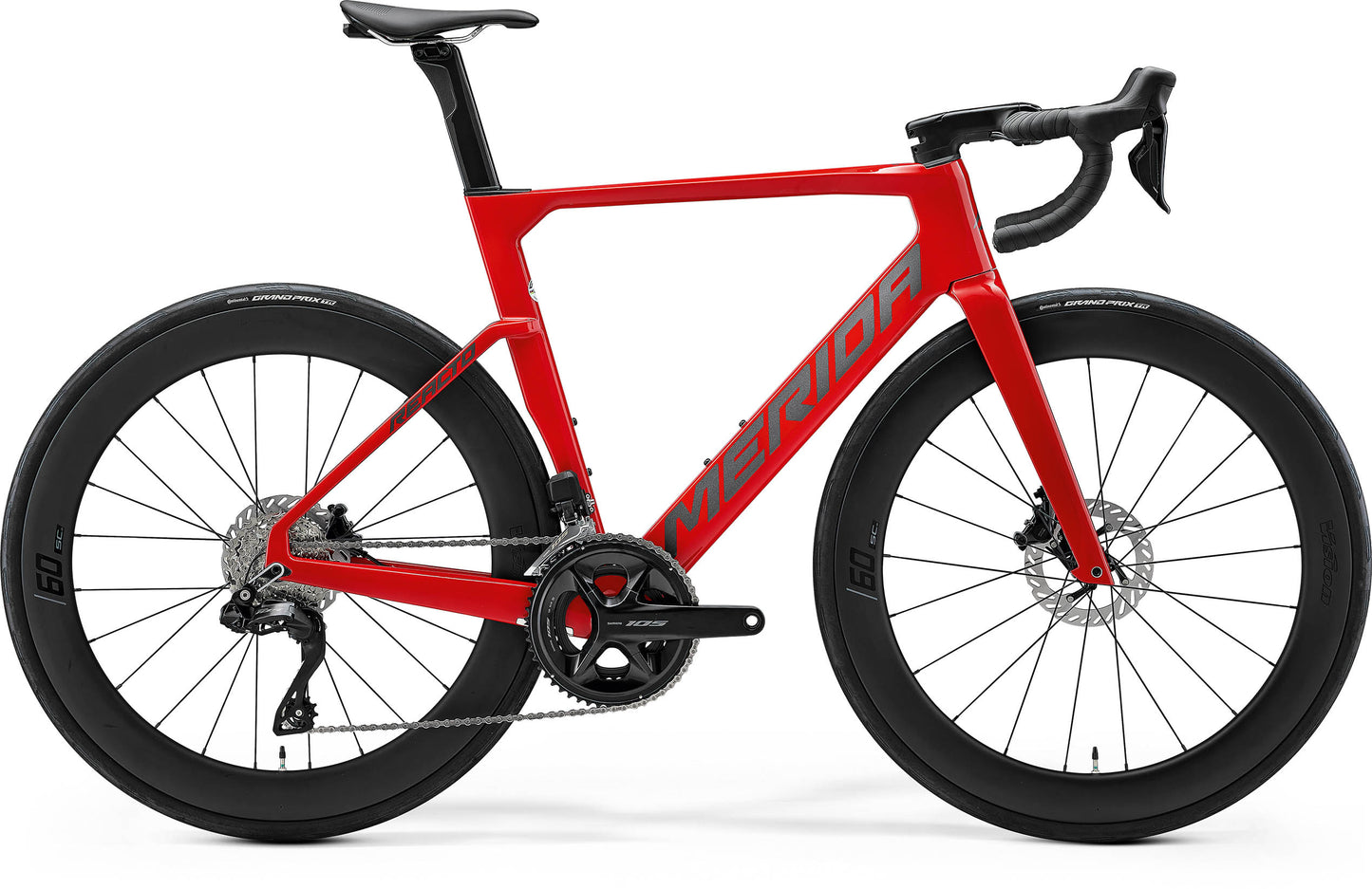 Merida Reacto 6000 - Dark Race Red (Gunmetal Grey) - MY26